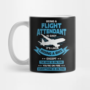 Funny Cabin Flight Attendant Steward Gift Mug